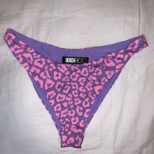 Beach Riot Purple Leopard Bikini Bottom